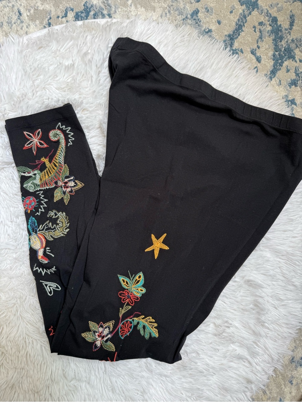 Johnny Was Embroidered Leggings